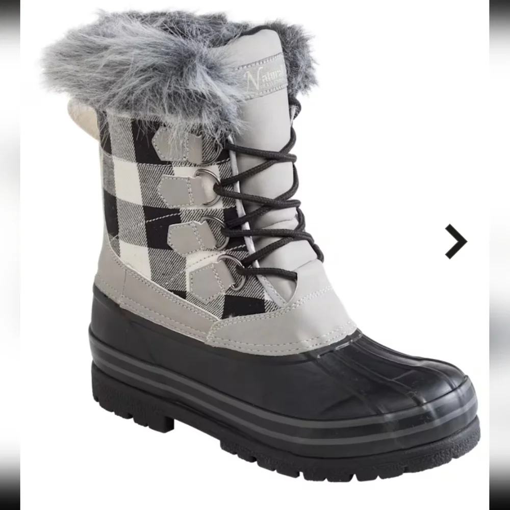 Natural Reflections Lumber Jill Insulated Pac Boots Sz 8 Like New